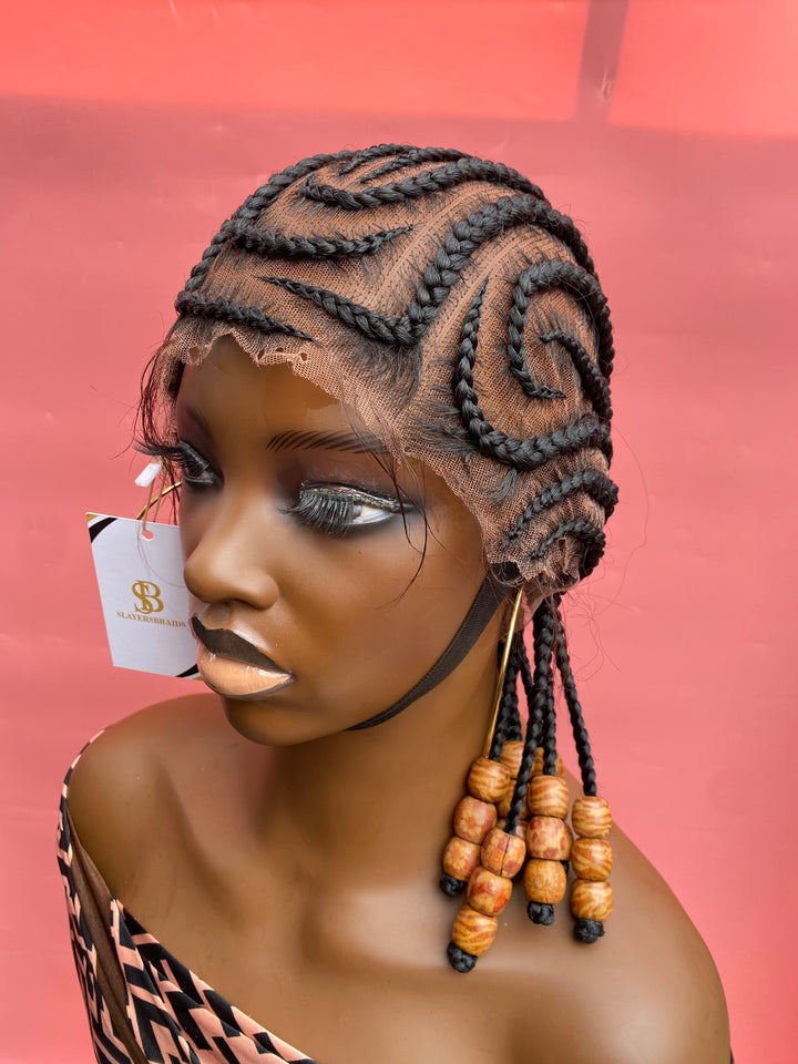 Fulani Tribal Bob Cornrows Wigs -Keys