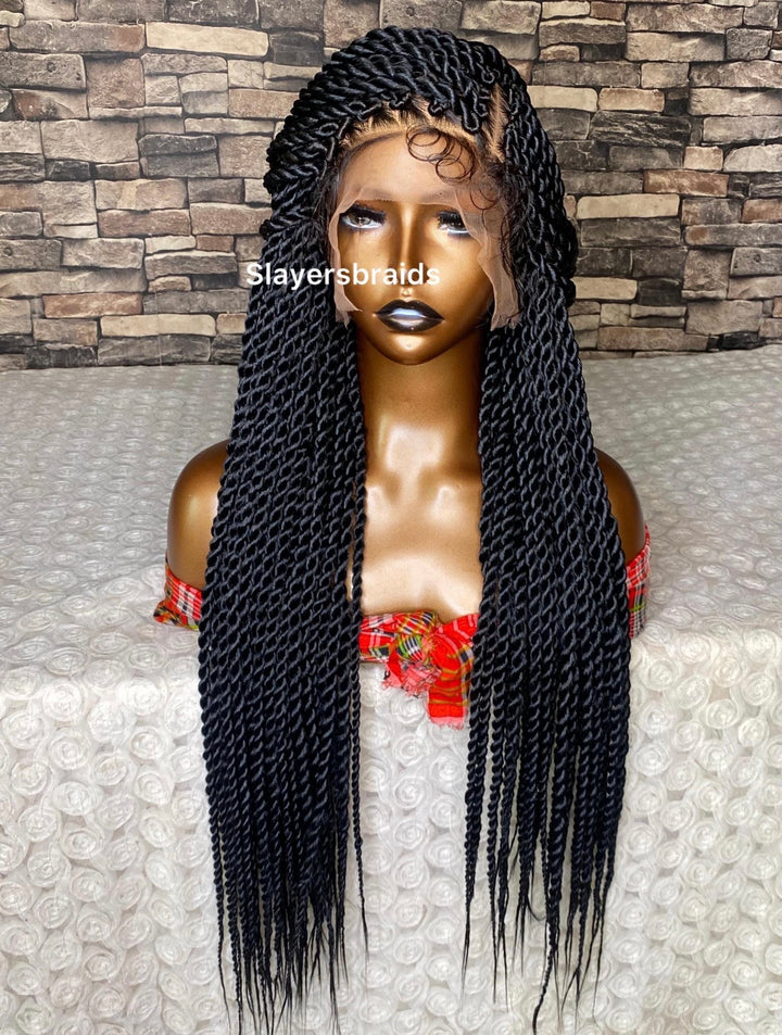 Glueless Senegalese Twist Braids Wig -Lisa unit