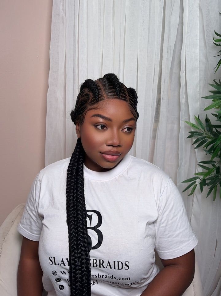 Custom braided Cornrow Wig-Sharnell