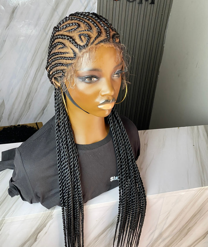 Bestseller Fulani Cornrow protectivestyle Wig -Zuri