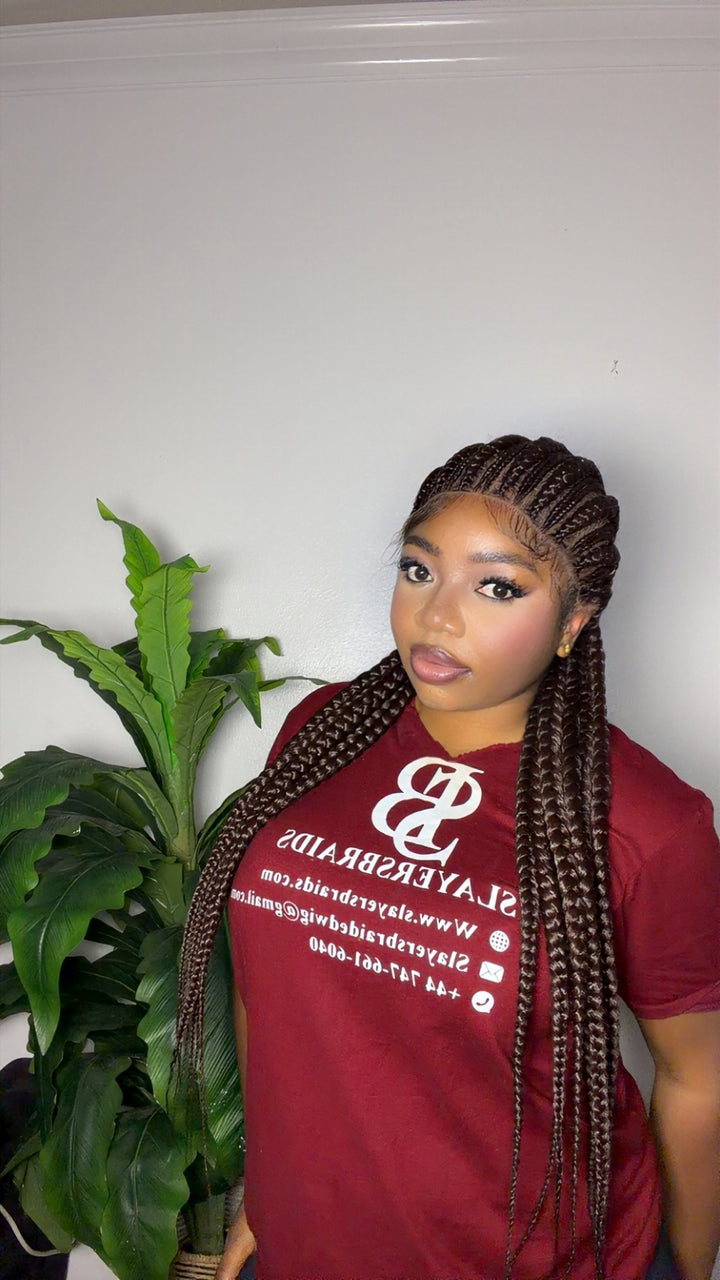 Allback braidwig: Luxury Cornrow Braids: Koren