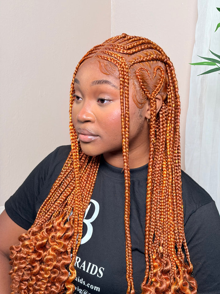 “Glueless Ginger wig for Black Women -Oroma