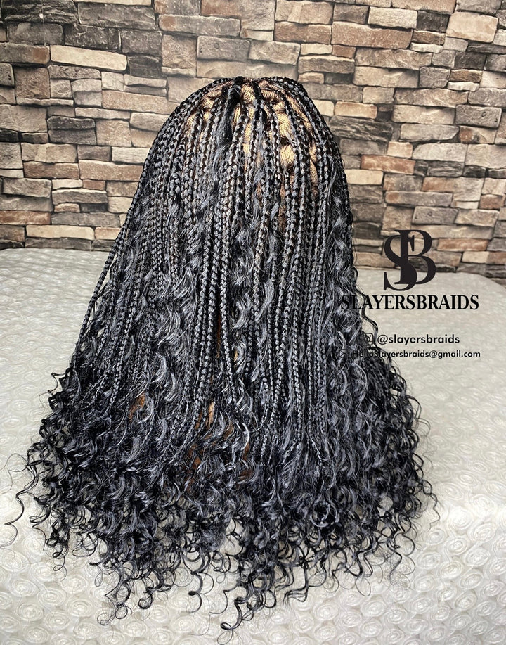 Triangle Knotless Goddess Braids -Diana 2