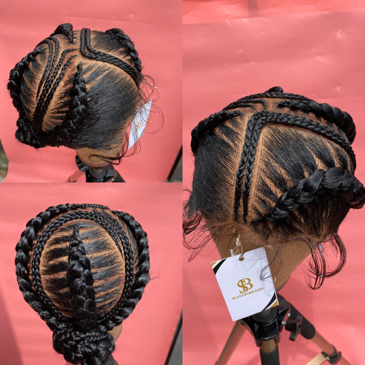 Cornrow Braids Wig For Black Women -Ola unit