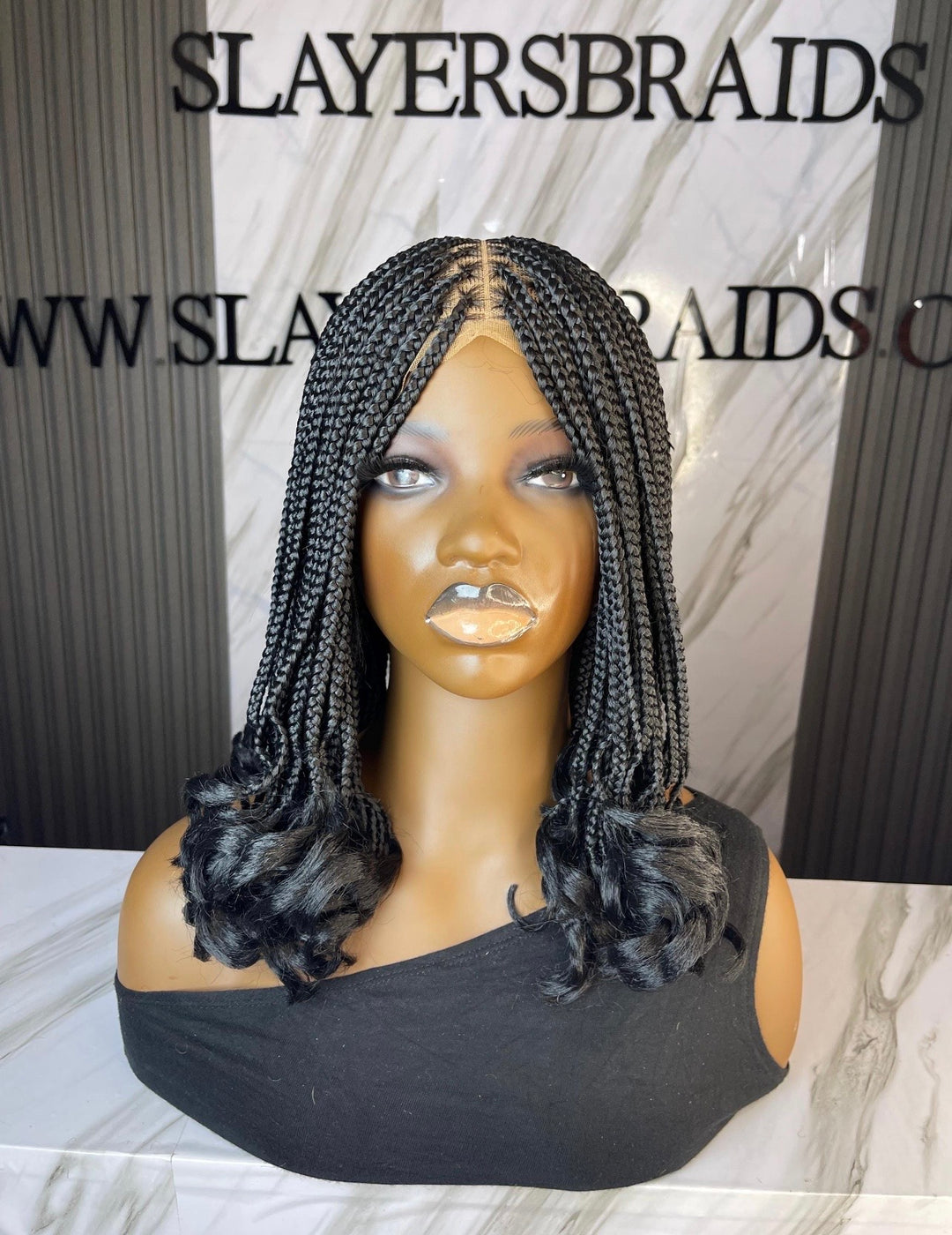 Ready To Ship Curly ends Braidswig for Black Women -Bella unit