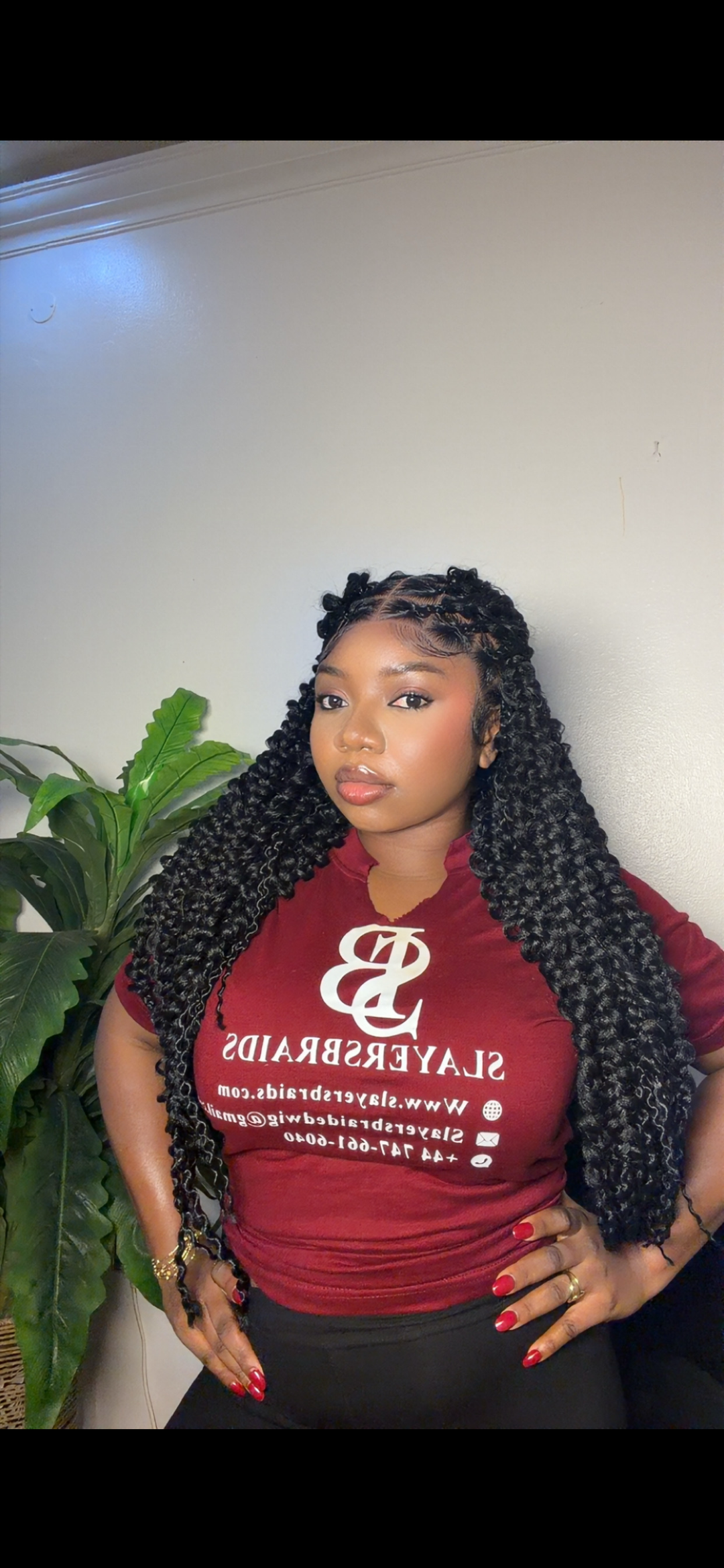 Glueless Butterfly Braid Wig For Protective Styling Hair -Demika