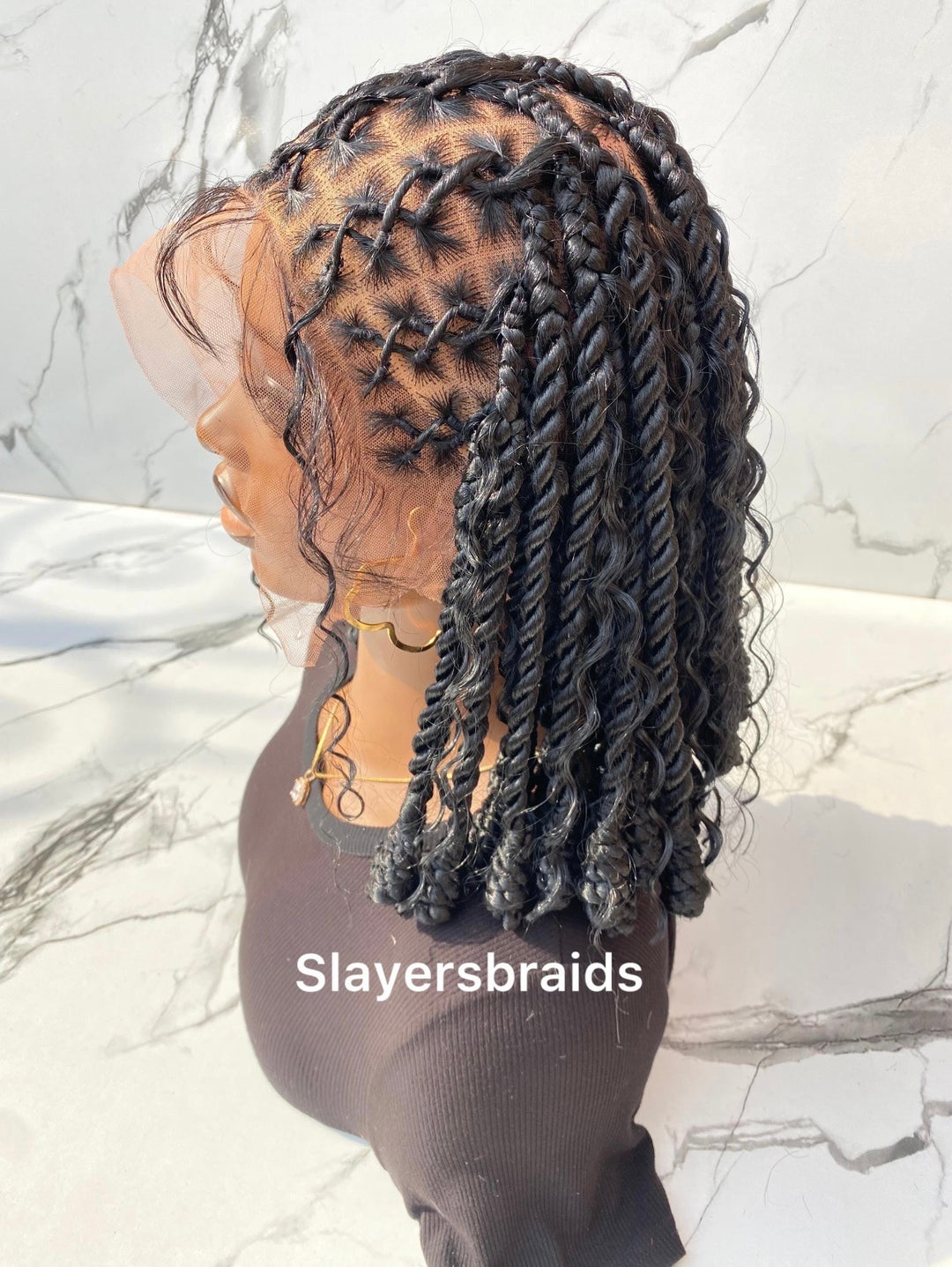 Handmade Cornrow,Box Braid Wig,Ready to ship Uk–Sonja Unit