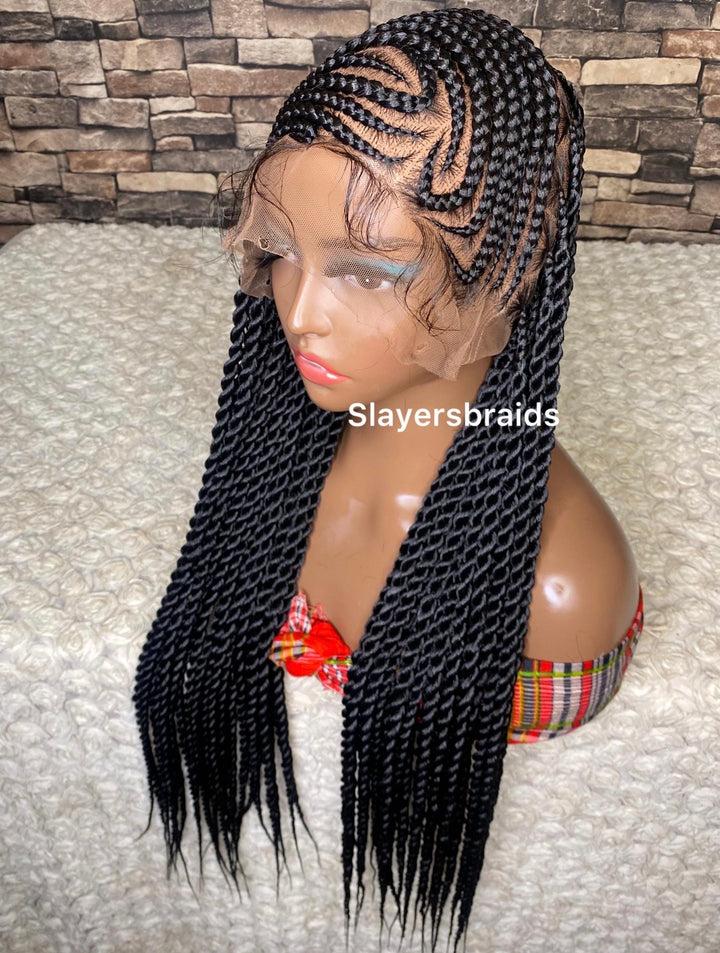 Senegalese Twist Cornrow Braid -Angela