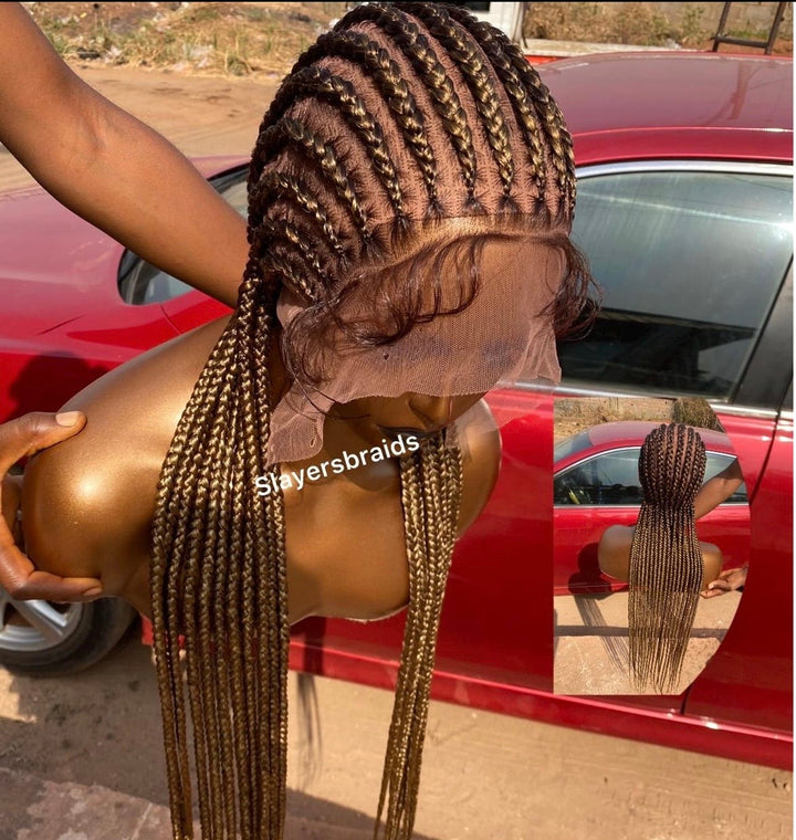 Straight Back Cornrow Wig Effortless Beauty Wig For Queens -Kenya