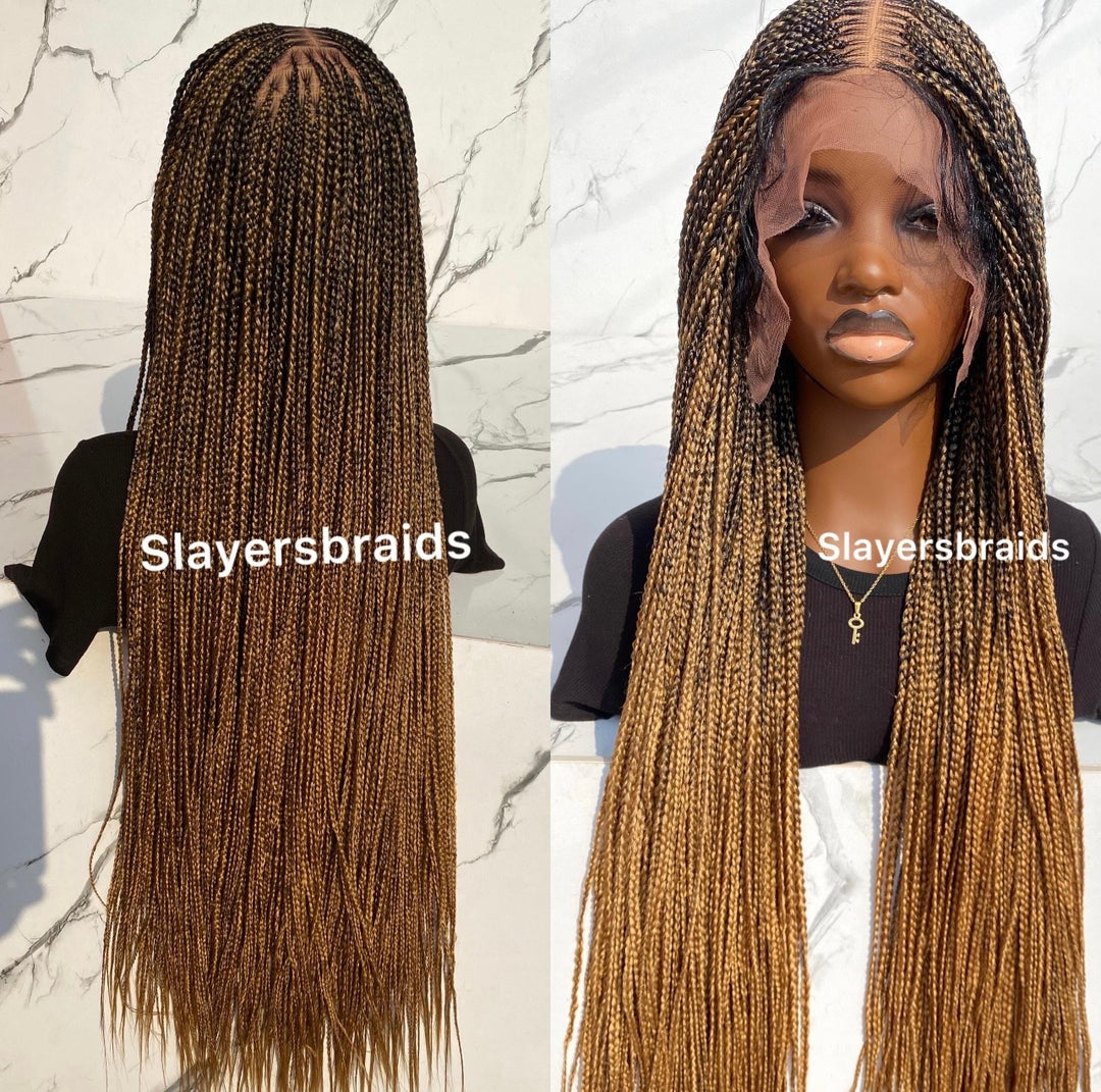 Ombré Knotless Wig Full Lace Senegalese Braids -Toyosi
