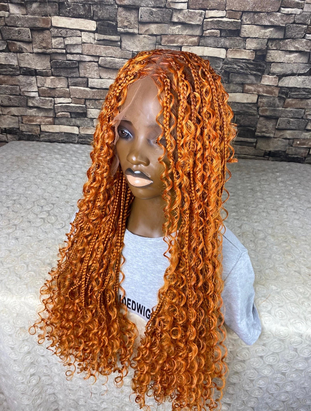“Ginger Braid, Glueless, Lightweight -Diana Unit Ginger blonde