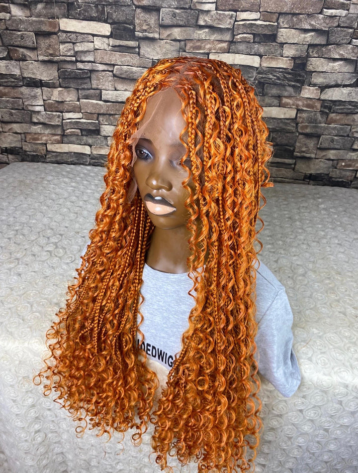“Ginger Braid, Glueless, Lightweight -Diana Unit Ginger blonde
