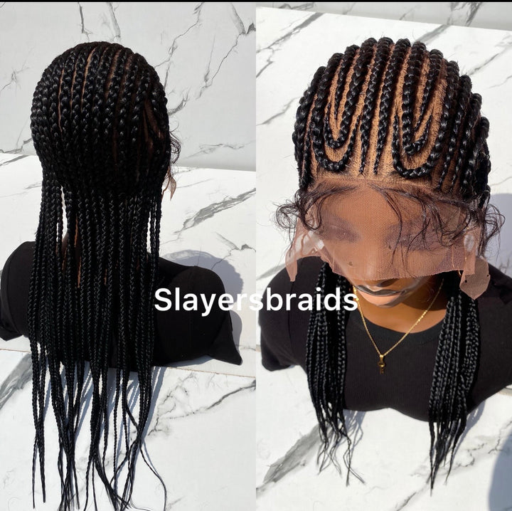 Flawless cornrow wig Free Ship US Uk Wig -Anna