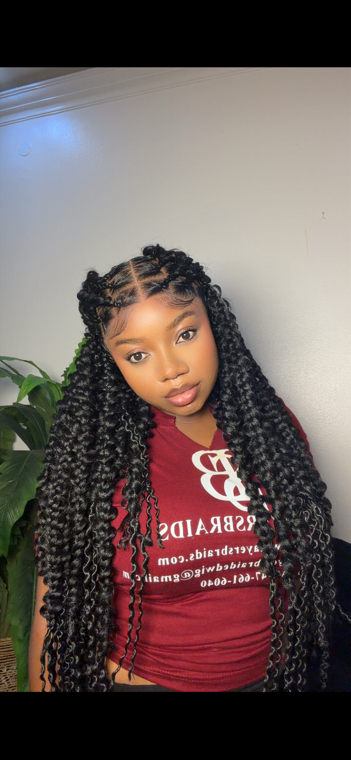 Glueless Butterfly Braid Wig For Protective Styling Hair -Demika
