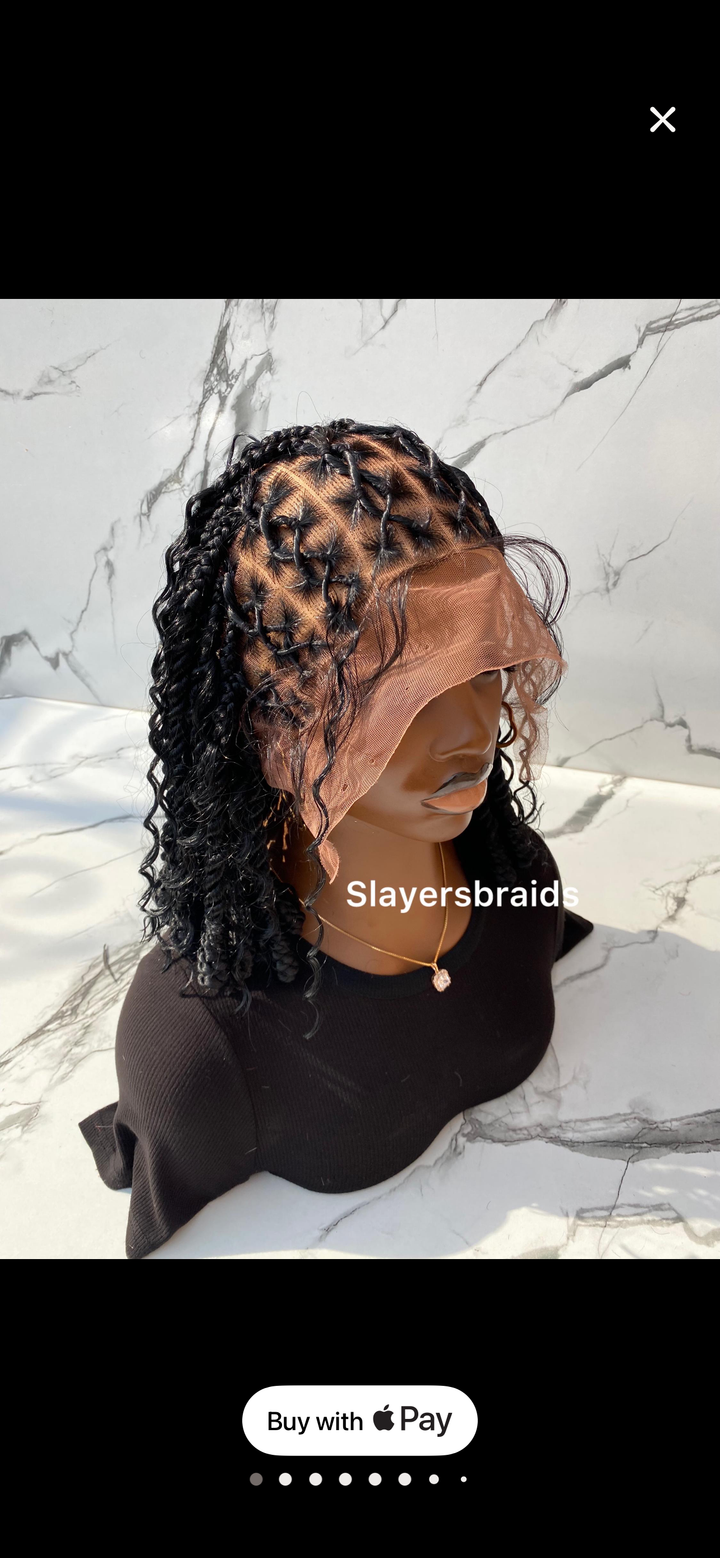 Handmade Cornrow,Box Braid Wig,Ready to ship Uk–Sonja Unit
