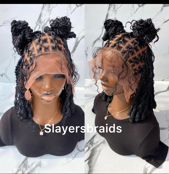 Handmade Cornrow,Box Braid Wig,Ready to ship Uk–Sonja Unit