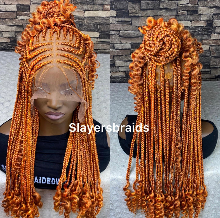 “Glueless Ginger wig for Black Women -Oroma