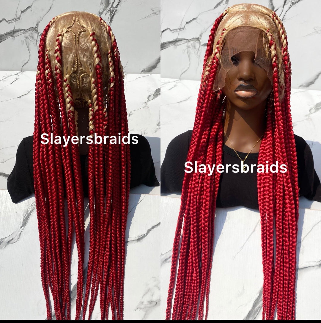 Custom Knotless braided wig lightweight  -Lacey