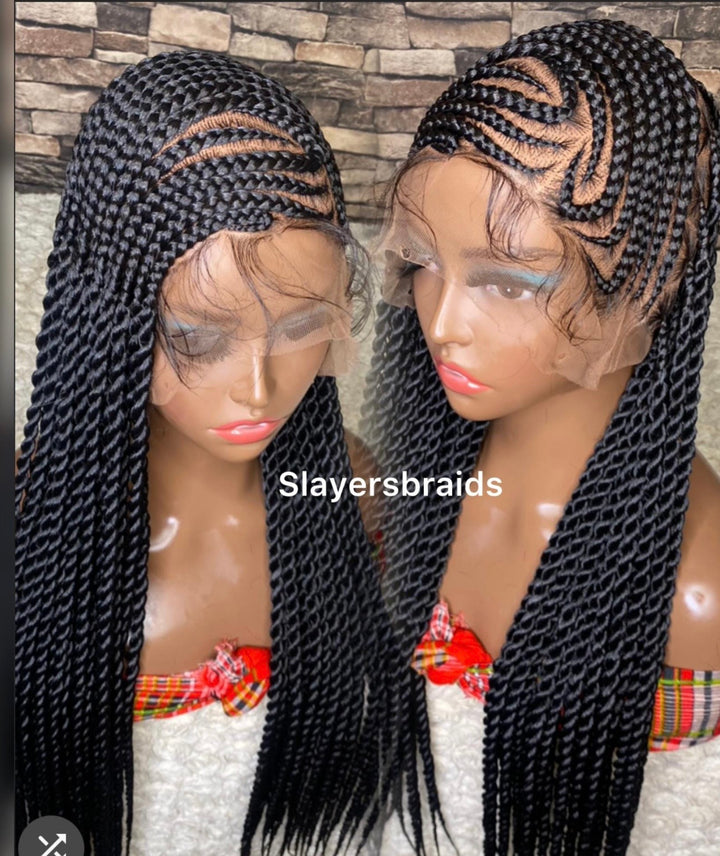 Senegalese Twist Cornrow Braid -Angela