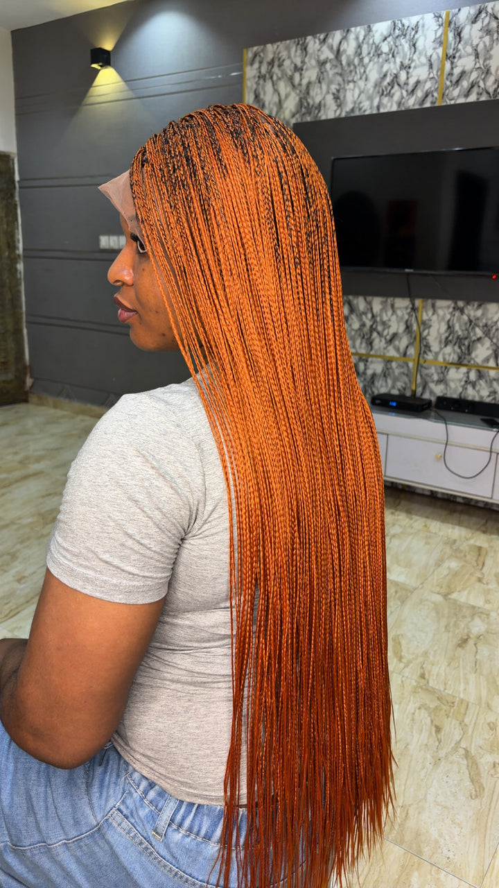 Small size Knotless Wig: Black Women Braids: Bora