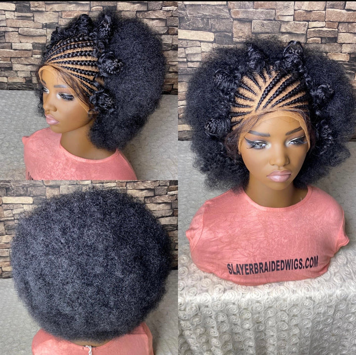 Afro Natural Scalp Wig, Perfect for Busy Women -Oley Unit