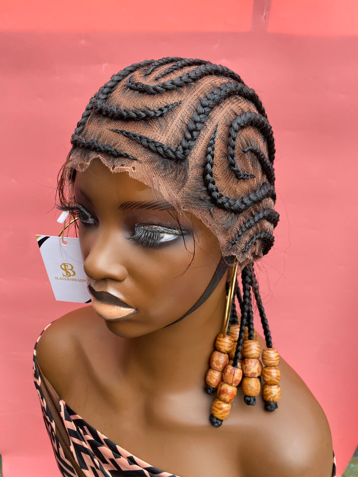 Fulani Tribal Bob Cornrows Wigs -Keys