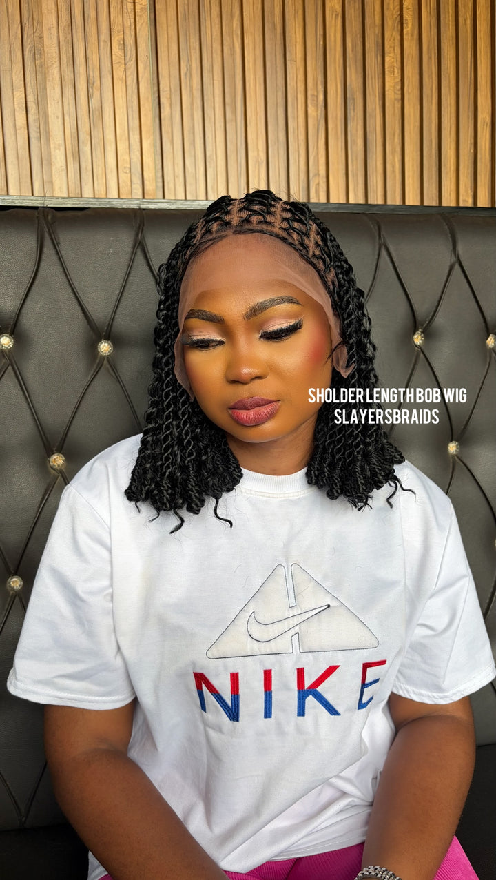 Handmade Cornrow,Box Braid Wig,Ready to ship Uk–Sonja Unit