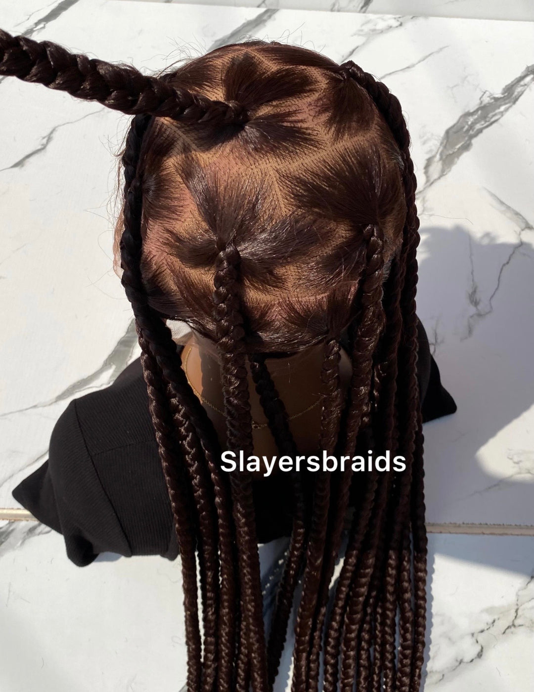 Full Lace Knotless Protective Wig for Black -Queen