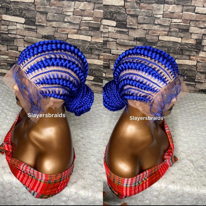 Cornrow Braid Wig – Glueless, Natural Scalp, Easy Install, -Kamelar