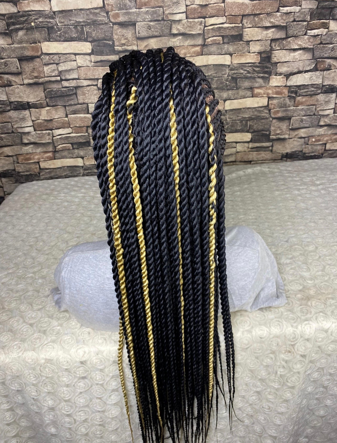 Glueless Mohawk Cornrow Highlight Braided Wig  -Latoya