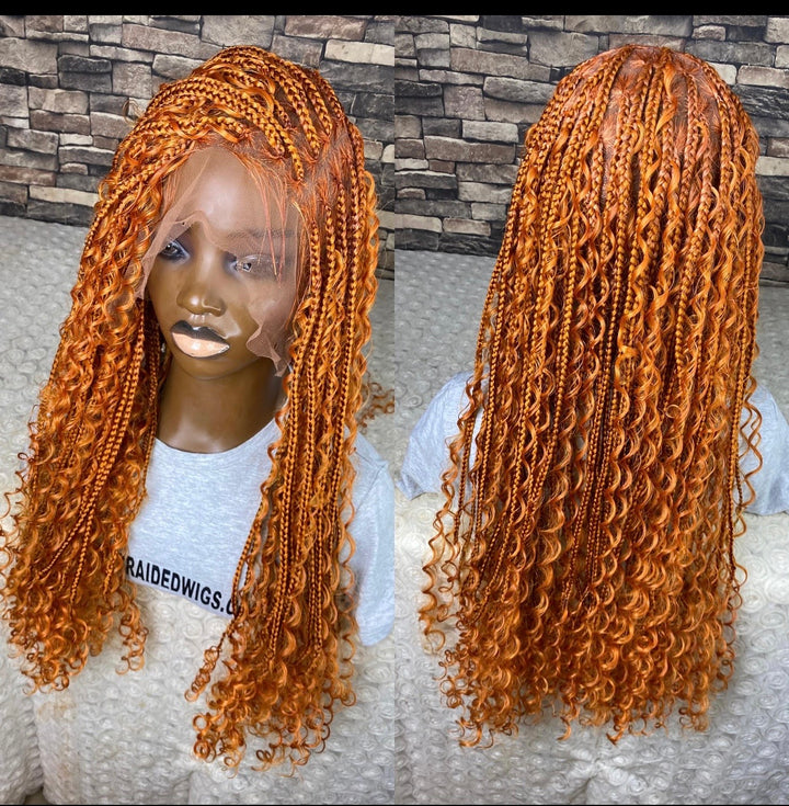 “Ginger Braid, Glueless, Lightweight -Diana Unit Ginger blonde
