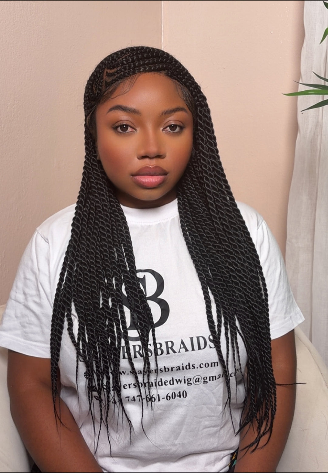 Luxury Cornrow Wig for Black People -Angela