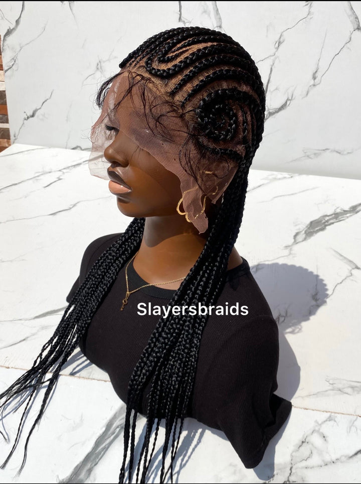 Flawless cornrow wig Free Ship US Uk Wig -Anna