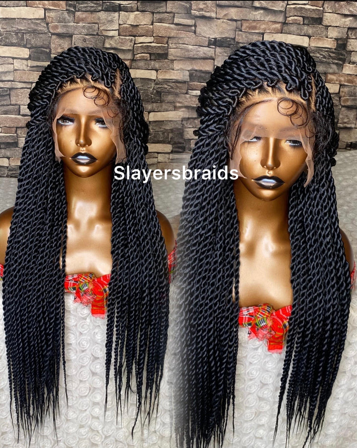 Glueless Senegalese Twist Braids Wig -Lisa unit
