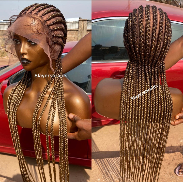 Straight Back Cornrow Wig Effortless Beauty Wig For Queens -Kenya