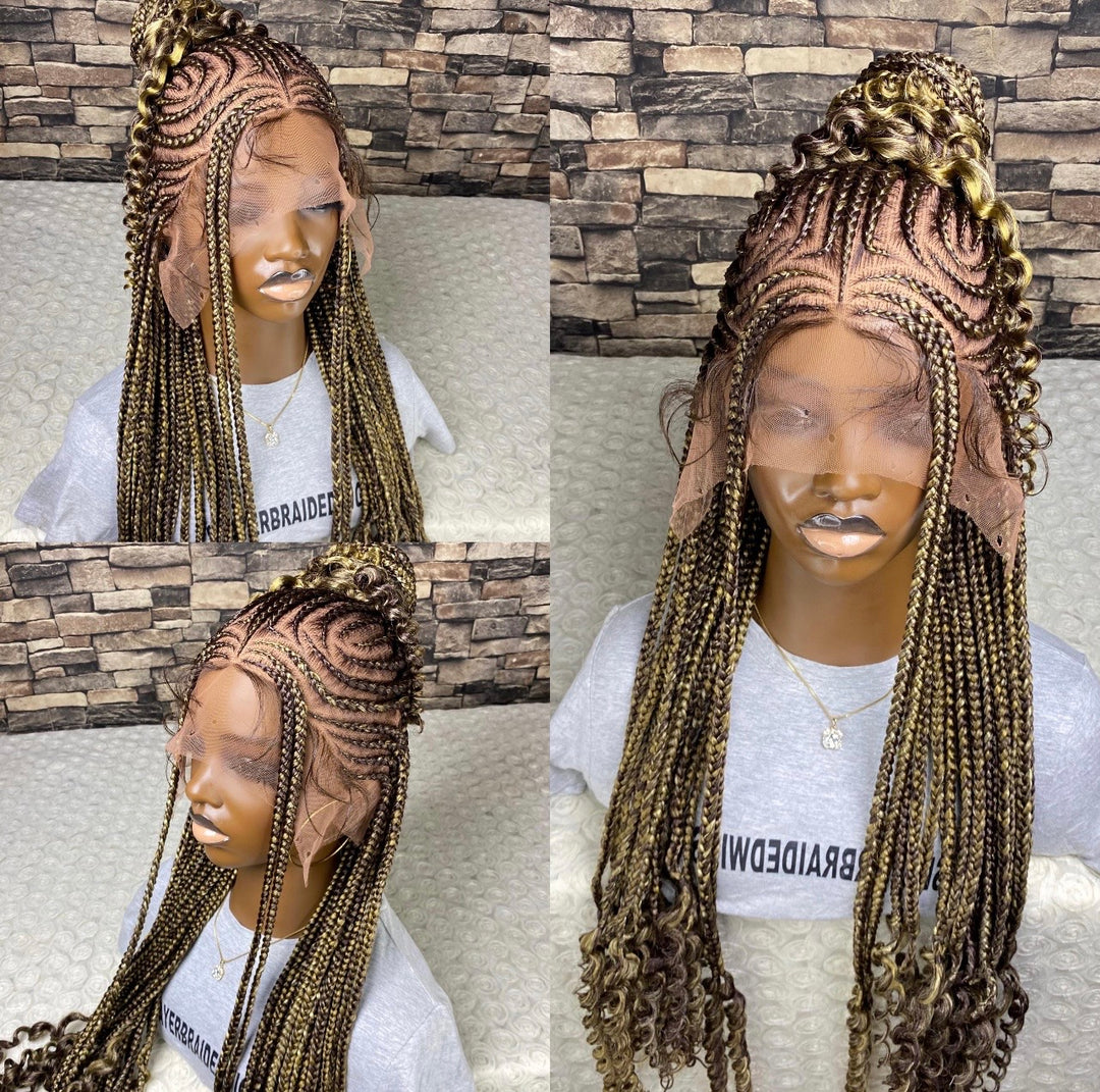 “Glueless Ginger wig for Black Women -Bosed