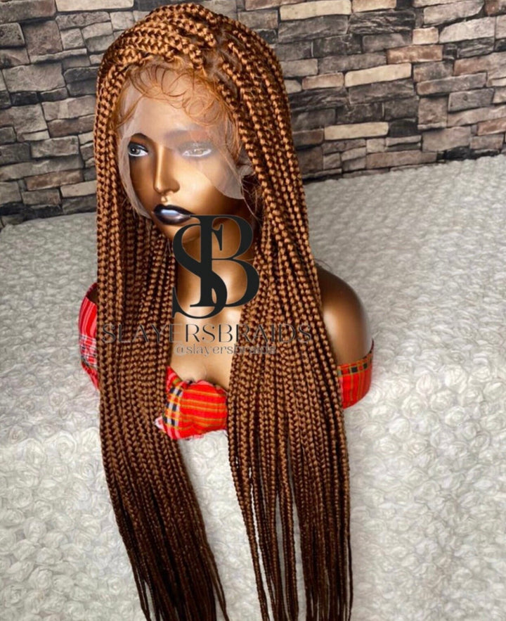 BoxBraid Wig|Time Saving Glueless Braid|luxury handmade Wig-Nanette