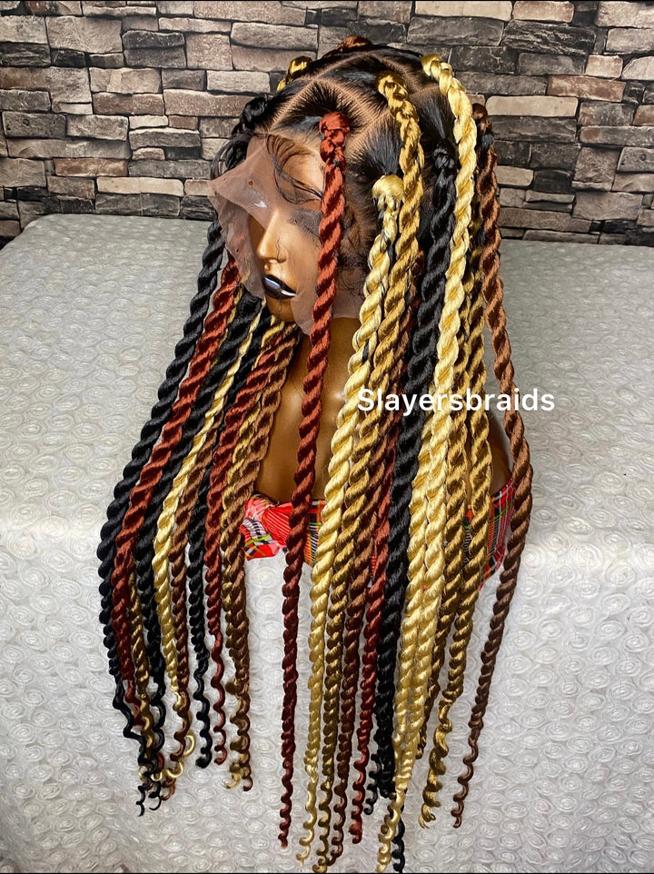 “Glueless knotless braid wig – beginner friendly - Nadgia Unit