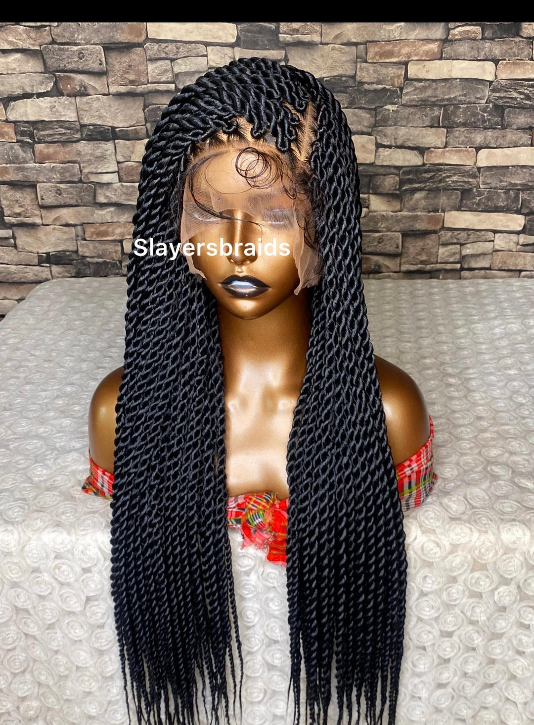 Glueless Senegalese Twist Braids Wig -Lisa unit