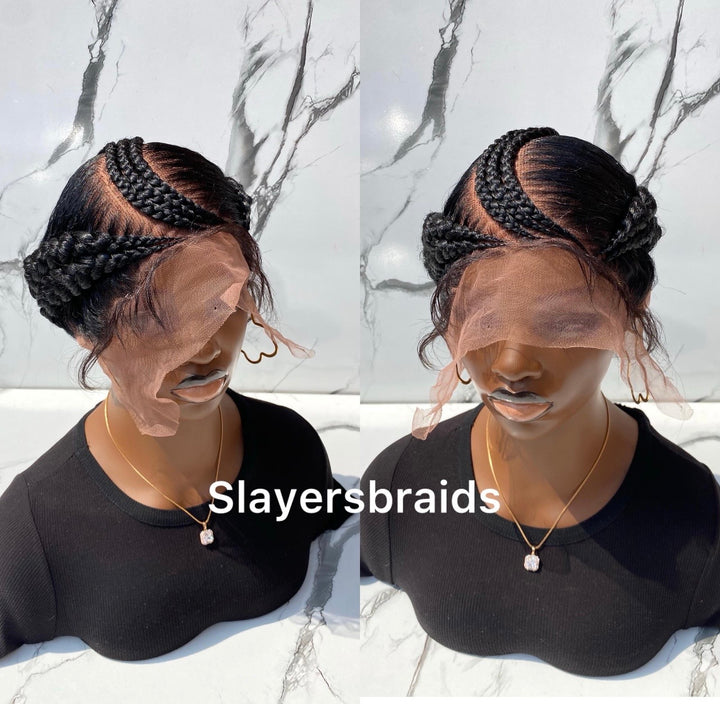 Cornrow Braidedwig for Black women- Molly