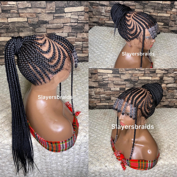 Beaded Wig lightweight,protective style For Black Women -Sheba