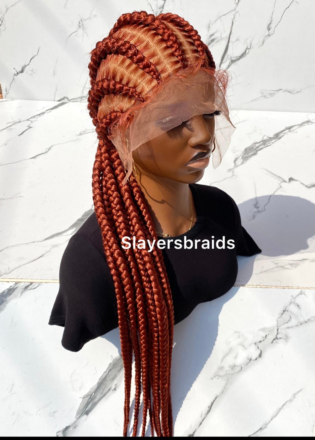 Boxbraid Cornrow Braided Wig -Sasha