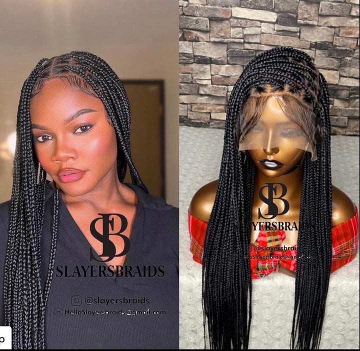 Knotless Braided Wig Protective style for black women -Zinny