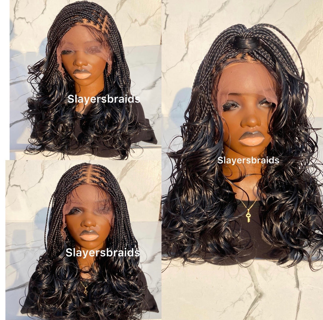 Knotless French Italian Curls Braided Wig -Debbie 