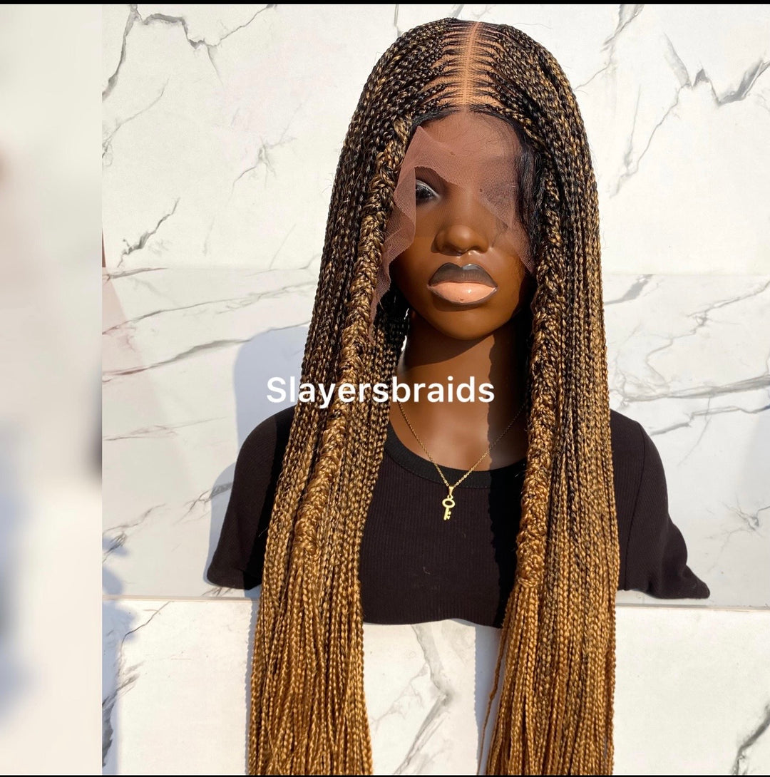 Ombré Knotless Wig Full Lace Senegalese Braids -Toyosi