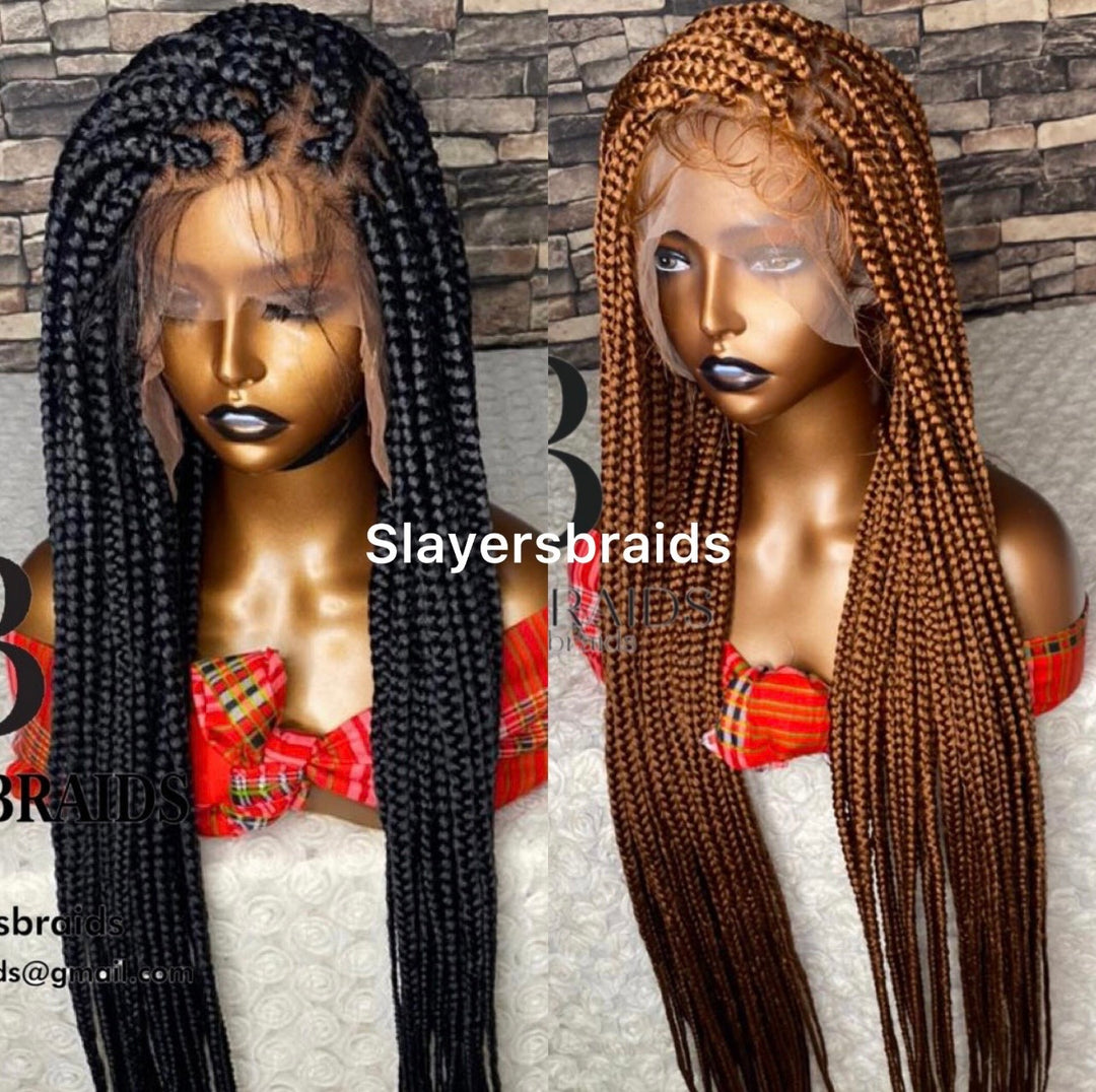 BoxBraid Wig|Time Saving Glueless Braid|luxury handmade Wig-Nanette