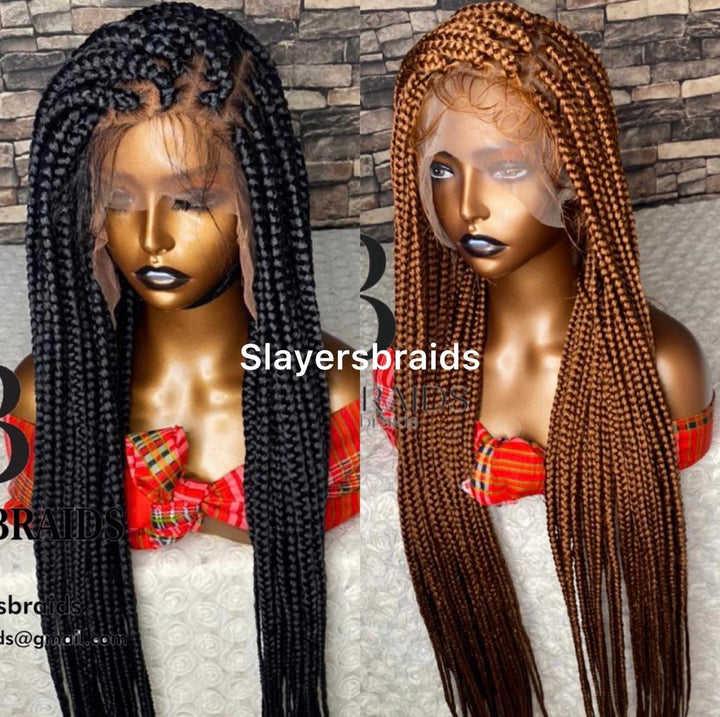BoxBraid Wig|Time Saving Glueless Braid|luxury handmade Wig-Nanette