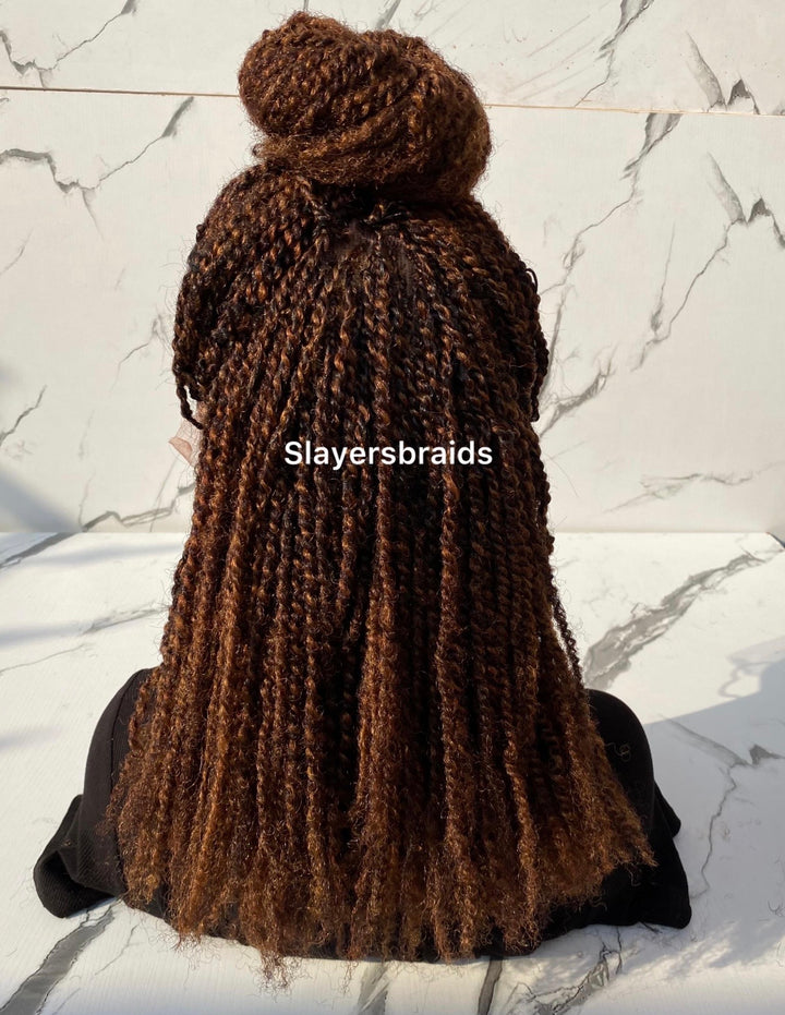 Mini Coco Twisted Wig Knotless Hair-Kamsi