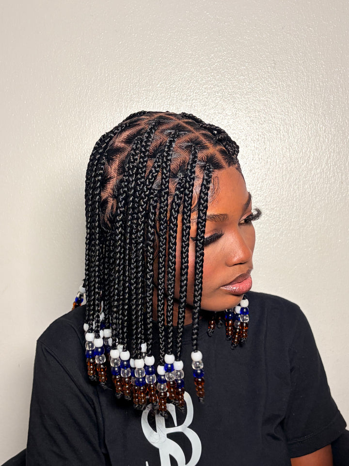 Tightly Braided Glueless Bead Wig For Everyday,Fast Ship-Nola