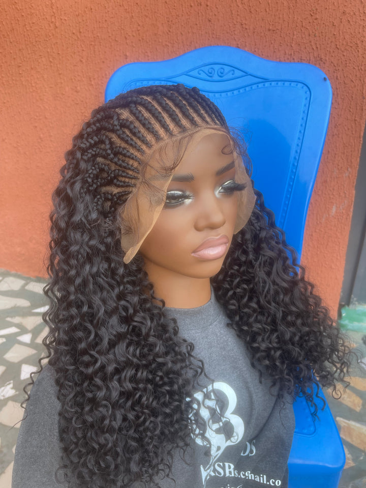 Protective style for black women, Lace front curly Wig -Sommy Unit